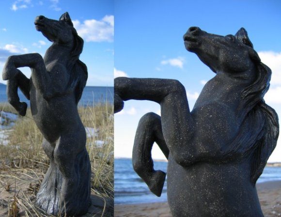 Stegrande häst. 1800:-
