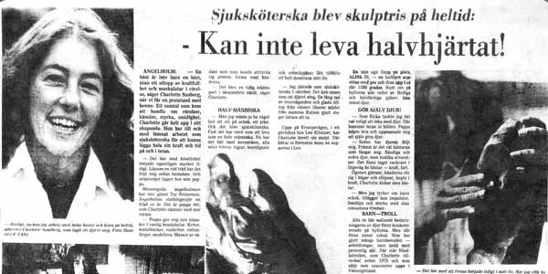 Sjuksköterska blev skulptris på heltid